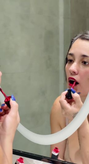 Lipstick application