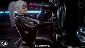 Black Cat Orde&ntilde_ando Las Enormes Bolas de Venom [Sub-Espa&ntilde_ol] | X3D
