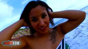 french pornstar dolce elektra ass fucked on the beach by andrea-moranty