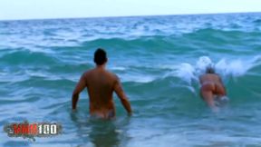 french pornstar dolce elektra ass fucked on the beach by andrea-moranty