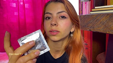 Family therapy, my stepsister finds a condom in my room and she teaches me how to use it while our parents are at work and ends up sucking my huge veiny cock
