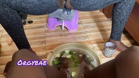 slutty wife with her foot fetish fantasies ( pampering pedicures)