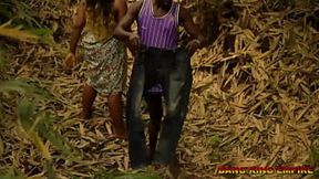 Lagos mummy gets fucked deep in the bush - colossal cock and colossal tits