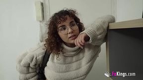 Virgin European brunette gets double penetrated in Morocco