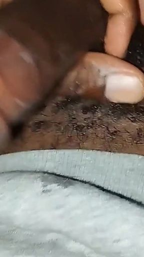 Hairy Kenyan Twink Vigorously Stroking His Hard Dick. Part 2