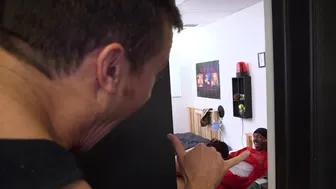 Mia Khalifa shows the quarterback her big tits and love for his black cock