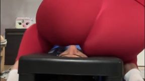 I pin his nose in my butt, getting it ready for my stinky farts