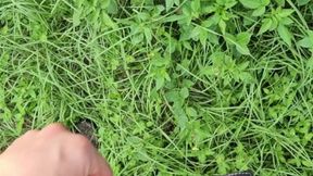 Pissing in the sun ???? and cumming in the garden ???????? I'm becuming adickted to pee porn!