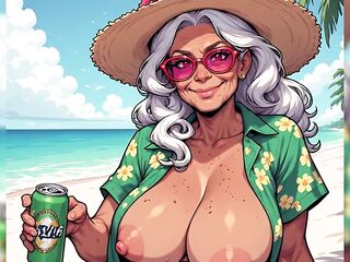 Melons Out at Beach