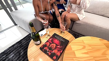Pornstar home parties are like this - Alicia Trece, Mila García, Krystal Bridge
