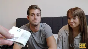 Boy can't pay for hotel so he watches his girlfriend get fucked for cash