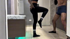 a delicious ballbusting with my friend