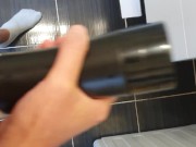 Fucking my pocket pussy and cumming