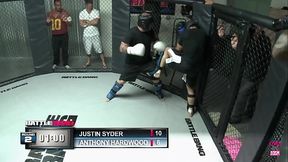 After winning in the ring Justin can fuck the brunette Charlie as a reward