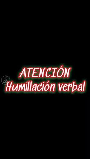 Humillación verbal