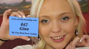 Gina's first porn casting