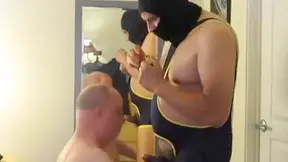 Feeding Time For A Large, Uncut Mexicock