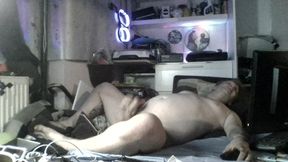 Alone at home.