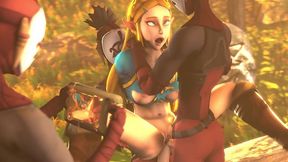Legend of Zelda - Zelda Double Fucked by Yiga Clan
