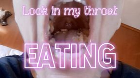 Inside throat eating
