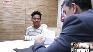 PinoyBoys.com - Office twink gets an 8-inch promotion from his horny boss