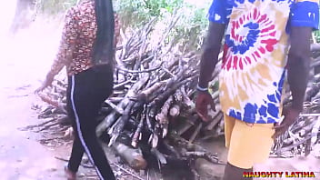 AFRICAN ROAD SIDE SEX WITH EBONY TEENS FIRE WOOD SELLER - MY HUSBAND LOVE HER WET PUSSY
