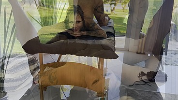 Alt chick gets a naughty BBC massage creampie fantasy