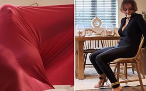 Kiki Daniels Wrapped, Tied, Tickled and Gagged Inside a Spandex Cocoon by...