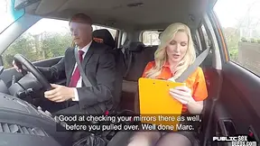 British Dirving Instructor Riding Her Student 18+
