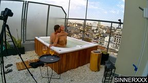 INTENSE SEX IN THE HOTTUB WITH BEAUTIFUL BLONDE CHERRY KISS