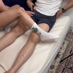 My Little Stepson Tries to Handle Stepdad's Big Stick