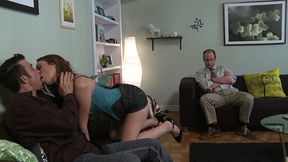 amber rayne gets fucked by boyfriend billy glide in front of nerdy husband