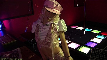 Cute Harmony Wears White Lingerie And Bends Over To Get Fucked In The Bar