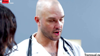 TS Patient Rides Doctor's Dick in Exam Room - Roleplay Fetish