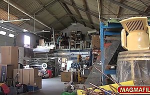 Femdom in the barn