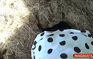 Femdom in the barn