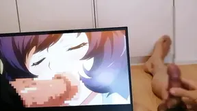 Otaku Jerks Off Watching Busty Ebony Goddess Ride Hard — Animated Lust