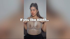 Asmr squeezing my tits