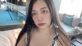 Daisybaby 泳池把到大奶正帶回房間無套顏射!i Strike Up A Super Hot Girl Fuck Her With No Condom & Face Cum