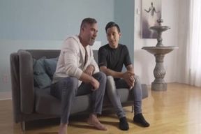Jock screwing with gigantic man sausage father