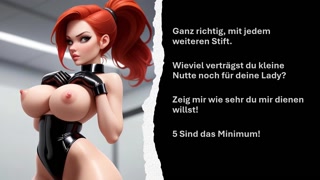 Your lady is using you as her pen holder