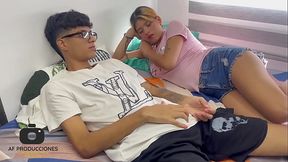 Skinny Latina beauty takes big cock with Viagra