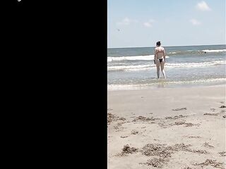 picking up some snatch at the beach