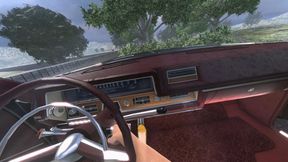 POV Caddy Template - Anna cranking the Cadillac Eldorado in Gold loafers