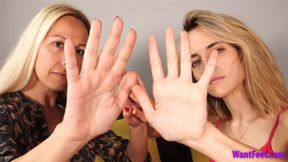 Sexy Women Hand Comparison - HD MP4