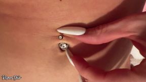 POV Playing with My Belly Button Ring