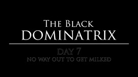 The Black Dominatrix Day 7 - cock stuck between chair to get a hard milking - FEMDOM