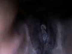 Busty black girl masturbates on webcam
