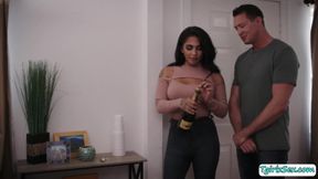 Busty Tgirl Jane Marie takes the momemnt to fuck her bfs best friend