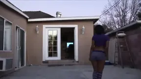 Black beauty gets her fine pussy plowed